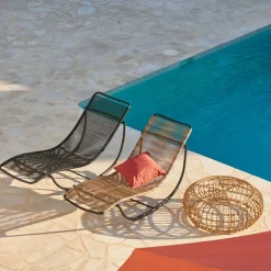 CASA ACAPULCO Chaise Longue Basculante Noir