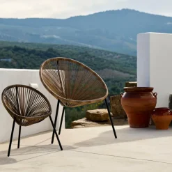 CASA ACAPULCO Chaise Lounge Set De 2 Sable