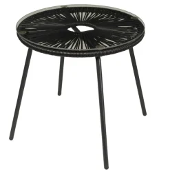 CASA ACAPULCO Table Lounge Noir