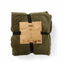 CASA AGNES Plaid Blanc Cassé