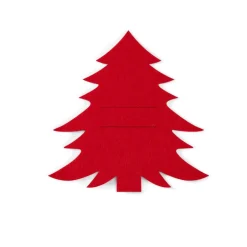 CASA ARBO Porte-couverts Set De 4 Rouge