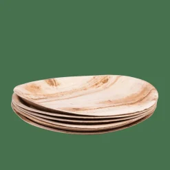 CASA ARECA LEAF Assiettes Set De 6 Naturel