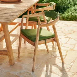 CASA AUGUST Coussin Dossier Vert