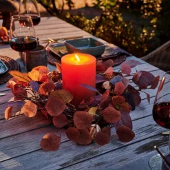 CASA AUTUMN Couronne De Feuilles Brun