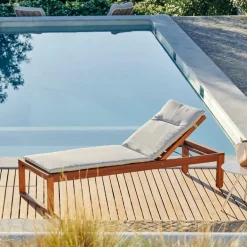 CASA AZUR Coussin De Jardin Chaise Longue Sable