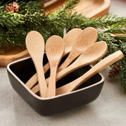 CASA BAMBOO Cuillères Set De 6 Naturel