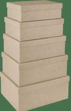 CASA BIGSO Boîte De Rangement L Naturel