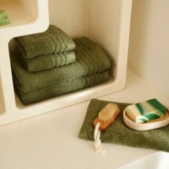 CASA BIO SOFT Serviette De Bain Vert Foncé