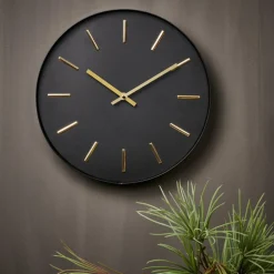 CASA BLACK Horloge Murale Noir