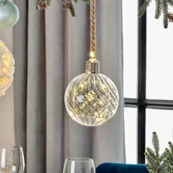 CASA BLOXEM Boule Déco 20 LEDs Transparent