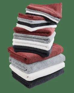 CASA B-LUX Gants De Toilette Set De 2 Rouge