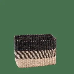 CASA BOBO Panier Tiroir Noir, Naturel