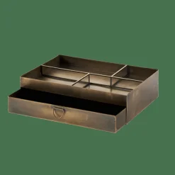 CASA BRASS Organisateur De Bureau Bronze