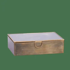 CASA BRUSH Boîte De Rangement Doré