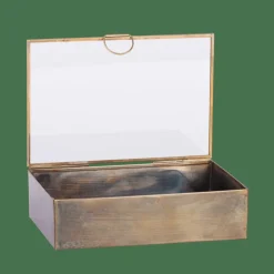 CASA BRUSH Boîte De Rangement Doré