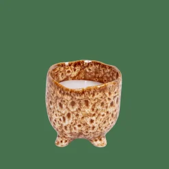 CASA CERAMIC Bougie En Pot Brun