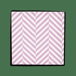 CASA CHEVRON Set De 20 Serviettes Mauve