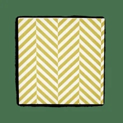 CASA CHEVRON Set De 20 Serviettes Vert