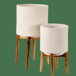 CASA CHIARO Pot De Fleurs Blanc