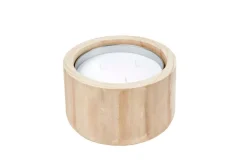 CASA CITRONELLA WOOD Bougie De Jardin Blanc