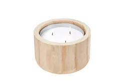 CASA CITRONELLA WOOD Bougie De Jardin Blanc