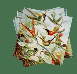 CASA COLIBRI Set De 20 Serviettes Multicolore