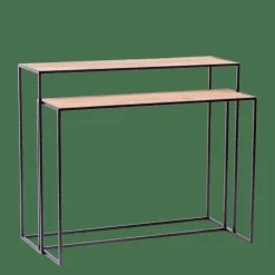 CASA COMBO Table Murale Set De 2 Naturel