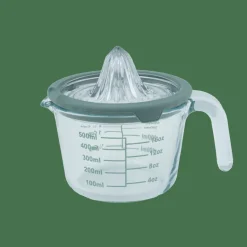 CASA CUISINO Presse-agrumes Avec Verre Doseur 500 Ml Vert, Transparent