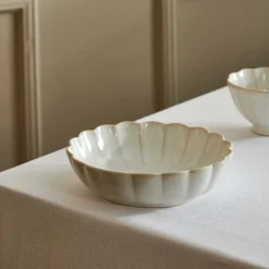 CASA DAHLIA Assiette Blanc