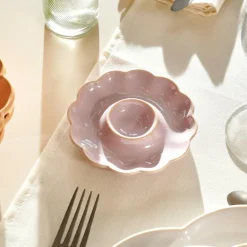 CASA DAHLIA Coquetier Mauve Clair