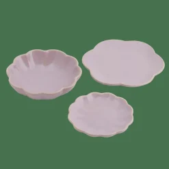 CASA DAHLIA FLOWER Assiette Mauve Clair