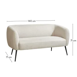 CASA DAVI Canapé Blanc Cassé