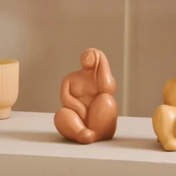 CASA DIVA Déco En Céramique Brun