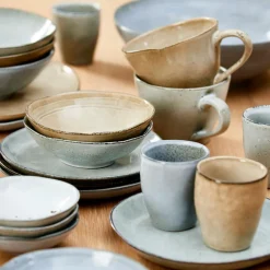 CASA EARTH LAGOON Assiette à Dessert Vert Clair