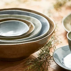 CASA EARTH LAGOON Assiette Creuse Vert Clair