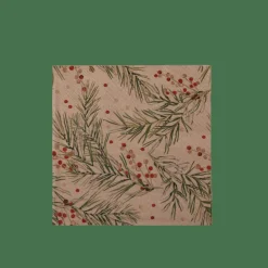 CASA ECO HOLLY Set De 20 Serviettes Multicolore