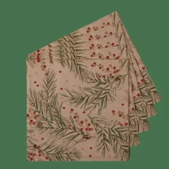 CASA ECO HOLLY Set De 20 Serviettes Multicolore