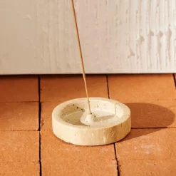 CASA ESCAPE Porte-encens Porte-encens Travertin Beige