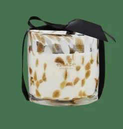 CASA ESCAPE WORLD OF GOA Bougie Parfumée Dans Un Verre Blanc, Doré, Multicolore