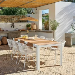 CASA ETHAN & LOIC Set De Jardin Blanc