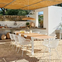 CASA ETHAN & LOIC Set De Jardin Blanc