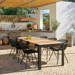 CASA ETHAN & LOIC Set De Jardin Noir