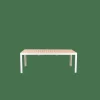CASA ETHAN Table Extensible Blanc, Naturel