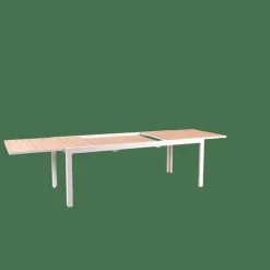 CASA ETHAN Table Extensible Blanc, Naturel