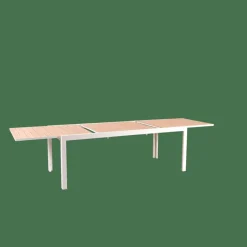 CASA ETHAN Table Extensible Blanc, Naturel