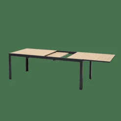 CASA ETHAN Table Extensible Noir, Naturel