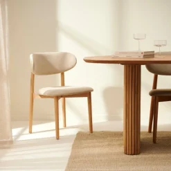 CASA FALCO Chaise Salle à Manger Beige