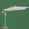 CASA FIJI Parasol Déporté Sans Pied De Parasol Gris Clair