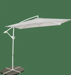 CASA FIJI Parasol Déporté Sans Pied De Parasol Gris Clair