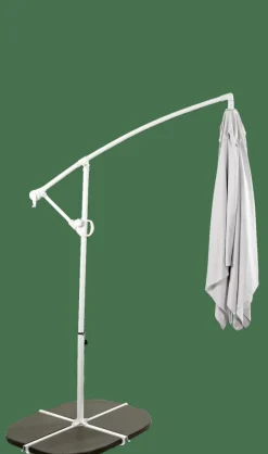 CASA FIJI Parasol Déporté Sans Pied De Parasol Gris Clair
